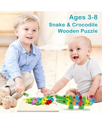 Montessori Wooden Puzzle Animal Toy for Toddler Ages 3-8 Number Jigsaw Puzzles Best Gift Boy Girl 3 4 5 6 7 8 Years Old Kids ...