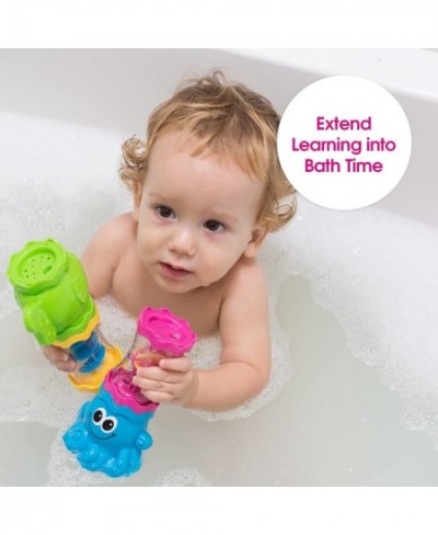 Water Whirly Bath Toy - Montessori Early Child Development Learning Toy - Teach Cause and Effect and STEM - Fit for Infants B...