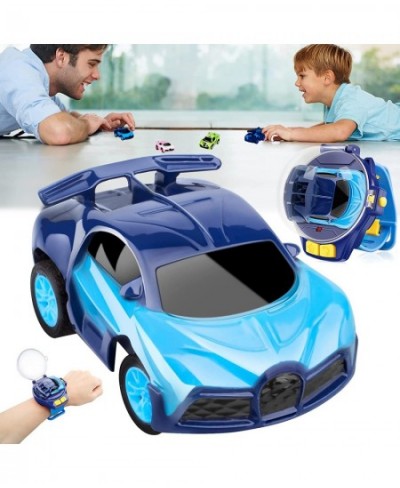 Car Watch Toys Watch Remote Control Car Toy Mini 2.4 GHz Cartoon RC Watch Racing Car with USB Charging Cute Hand Controlled W...