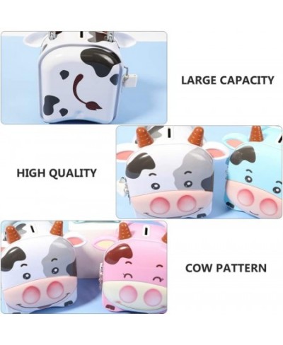 Cute Milk Cow Piggy Bank Tinplate Money Saving Bank Coin Bank Zodiac Ox Anima Figurine Saving Pot Money Box Change Container ...