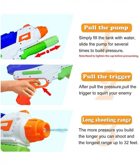 Water Gun for Kid 1 Pack 600CC High Capacity Super Squirt Gun 32 Feet Long Shooting Range Water Soaker Blaster Outdoor Swimmi...