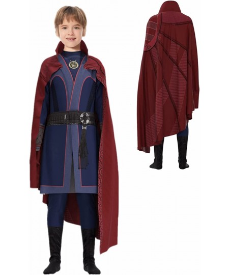 Kids Cosplay Costume Jumpsuit Outfit Halloween Stephen Full Set with Red Cape Cloak $38.29 - Kids' Costumes