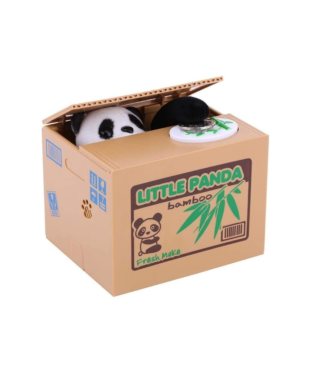 Piggy Bank Cute Little Panda Bear Automatic Stealing Coins Saving Money Bank Cartoon Piggy Box Fun for Kids of All Ages $43.4...