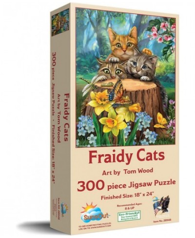 Fraidy Cats 300 pc Jigsaw Puzzle $25.71 - Jigsaw Puzzles