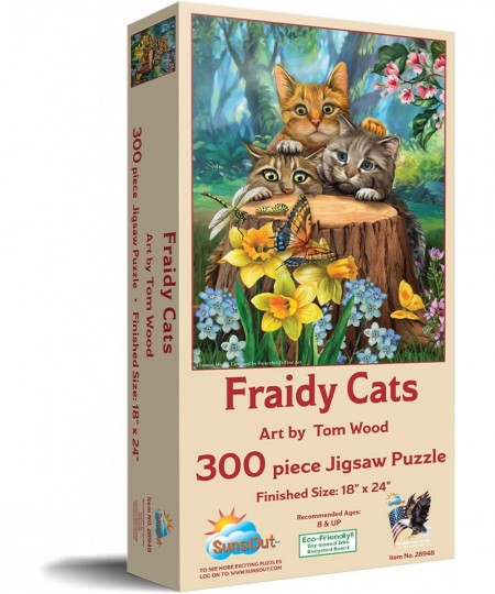 Fraidy Cats 300 pc Jigsaw Puzzle $25.71 - Jigsaw Puzzles