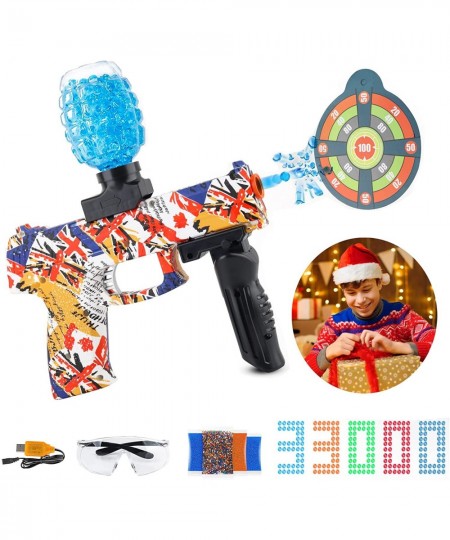 Automatic Gel Blaster Toy Electric Gel Splatter Ball Blaster Kids Outdoor Shooting Team Games with 33000+ Water Beads and Gog...