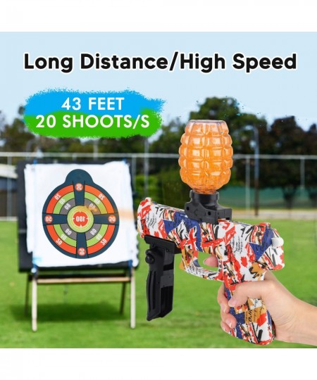 Automatic Gel Blaster Toy Electric Gel Splatter Ball Blaster Kids Outdoor Shooting Team Games with 33000+ Water Beads and Gog...