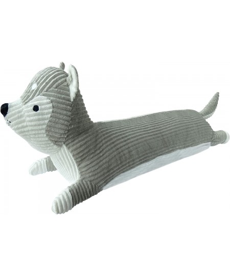 43” Husky Plush Long Pillow Gray Dog Body Pillow Animal Doll Cartoon Body Sleeping Hugging Long Pillows Puppy Stuffed Toy Hom...