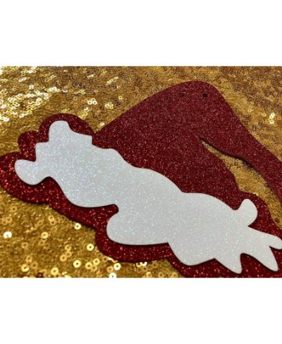 Drink Up Grinches Banner Gold Glitter Grinch Christmas Decorations The Grinch Party Decor Merry Christmas Banner Ugly Christm...