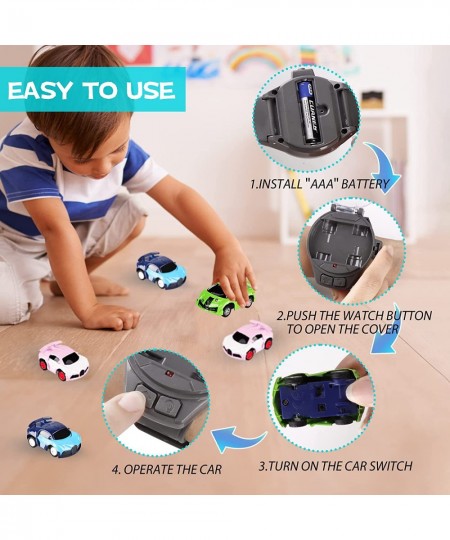 2022 New Mini Remote Control Car Watch Toys Small Rc Watch Cars Toys 2.4 Ghz Cute Wrist Racing Car Watch Gift for Boys Girls ...