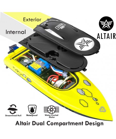 Altair AA Wave RC Remote Control Boat for Pools & Lakes - Free Priority Shipping - Water Safe Propeller System for Kids Self ...