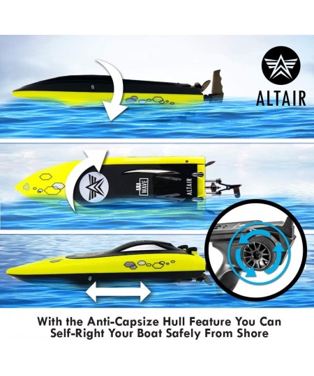 Altair AA Wave RC Remote Control Boat for Pools & Lakes - Free Priority Shipping - Water Safe Propeller System for Kids Self ...