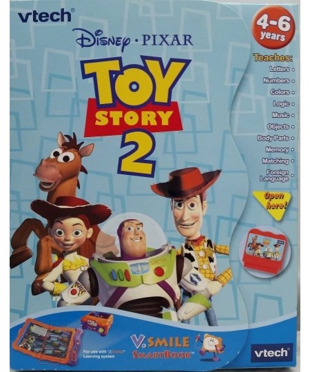 V.Smile Smartbook Story Book - Disney Pixar Toy Story 2 that Teaches Letters Numbers Colors Logic Music Objects Body Parts Me...