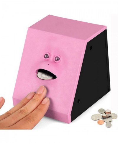 Face Bank Coin Eating Savings Bank Blue Coin Money Box Piggy Banks for Kids Battery Operated (Blind Box - Color) $37.89 - Kid...