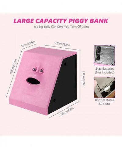 Face Bank Coin Eating Savings Bank Blue Coin Money Box Piggy Banks for Kids Battery Operated (Blind Box - Color) $37.89 - Kid...