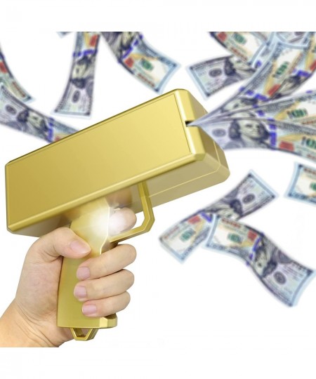 Super Money Guns Paper Playing Spary Money Gun Make it Rain Toy Gun Handheld Cash Gun Fake Bill Dispenser Money Shooter Toy(M...