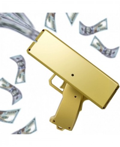 Super Money Guns Paper Playing Spary Money Gun Make it Rain Toy Gun Handheld Cash Gun Fake Bill Dispenser Money Shooter Toy(M...