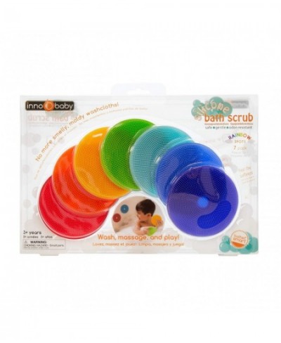 Bathin' Smart Rainbow Spots Silicone Bath Scrub for Kids and Toddlers 7-Pack Value. $49.67 - Bathtub Toys