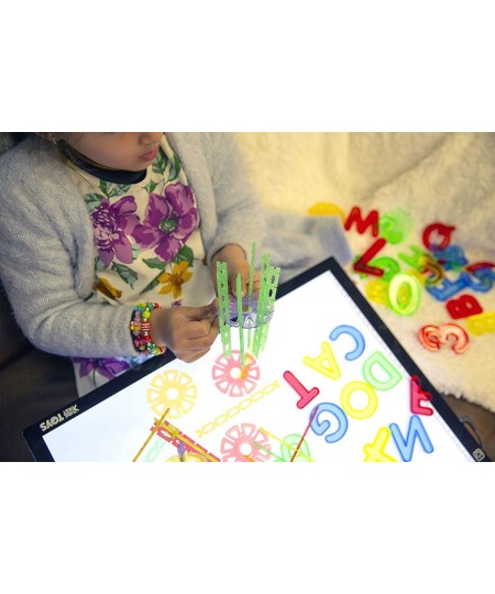 | LED Light Panel for Translucent STEM Shape & Color Toys | 23" x 15" | 3 Brightness Settings | STEM & Home Learning Toys $12...