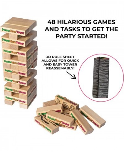 Adult Party Game -  48 Hilarious Wooden Blocks - Either a Game Prodding Question Challenge or Task for Game Night Party Prega...