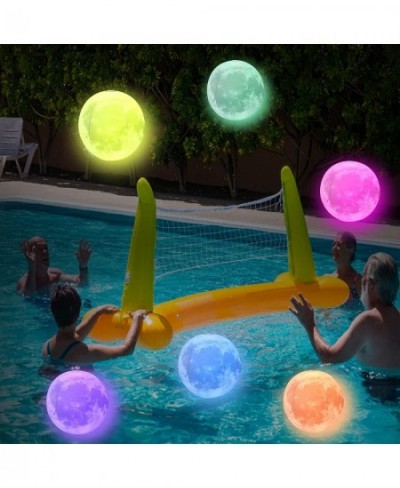 Pool Toys- Large LED Beach Ball with Remote Control Moon Light Ball - 16 Colors Lights and 4 Light Modes Outdoor Pool Beach P...