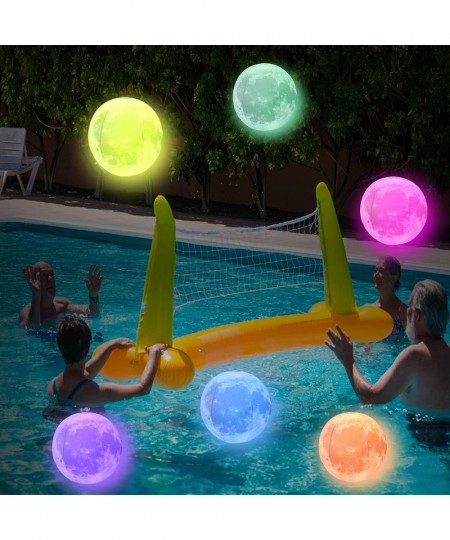 Pool Toys- Large LED Beach Ball with Remote Control Moon Light Ball - 16 Colors Lights and 4 Light Modes Outdoor Pool Beach P...