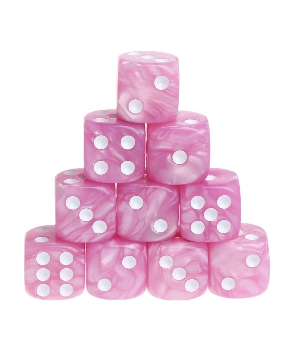 10Pieces/Set Acrylic Polyhedral Dice for TRPG Board Game Pink $16.00 - Game Accessories