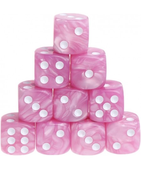 10Pieces/Set Acrylic Polyhedral Dice for TRPG Board Game Pink $16.00 - Game Accessories