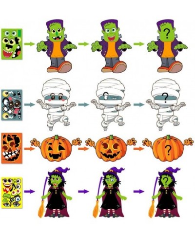 Make Your Own Jack-O-Lantern Mummy Witch Monster Hunt Craft Stickers Kids Halloween Decorations 16pcs $14.94 - Kids' Stickers