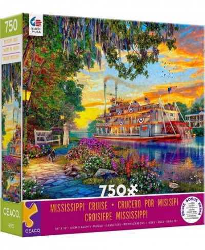 Dominic Davison - Mississippi Cruise - 750 Piece Jigsaw Puzzle $18.54 - Jigsaw Puzzles