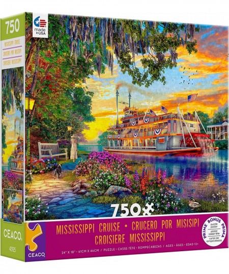 Dominic Davison - Mississippi Cruise - 750 Piece Jigsaw Puzzle $18.54 - Jigsaw Puzzles