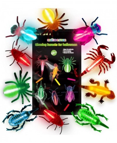 60pcs Halloween Glow Critters Set for Halloween Party Favor 18 Critters Toys and 42 Glow Sticks Glow in The Dark Party Favors...