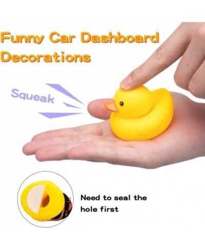 Rubber Duck Toy Car Ornaments Yellow Duck Car Dashboard Decorations Cool Glasses Duck with Propeller Helmet $16.34 - Gags & P...