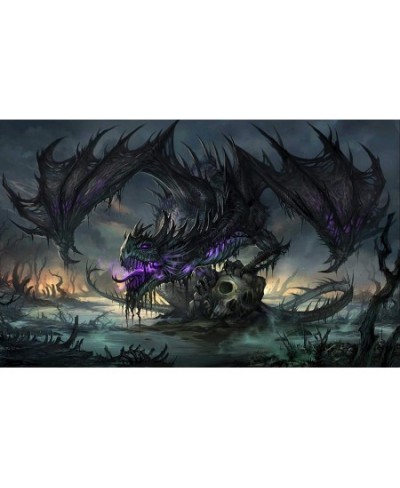 Classic Wooden Puzzle 1000 Pieces Huge Black Dragon On The Skull Picture Photo Home Decor $39.71 - Jigsaw Puzzles