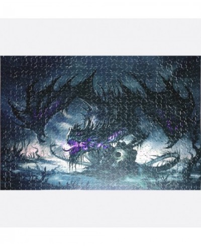 Classic Wooden Puzzle 1000 Pieces Huge Black Dragon On The Skull Picture Photo Home Decor $39.71 - Jigsaw Puzzles