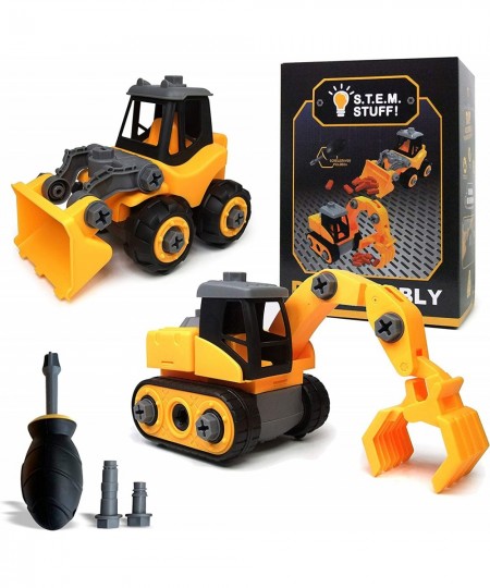 Construction Toy Trucks - Build and Take Apart - Great for Learning to Build & Fun to Play - Playset with Screwdriver Educati...