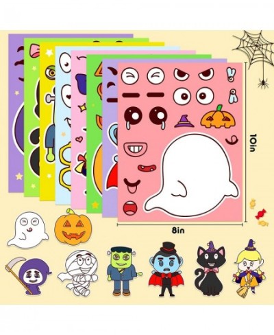 40 PCS Make-a-face Sticker Make Your Own Halloween Character Mix and Match Sticker. Halloween Decoration Sticker Halloween Cr...