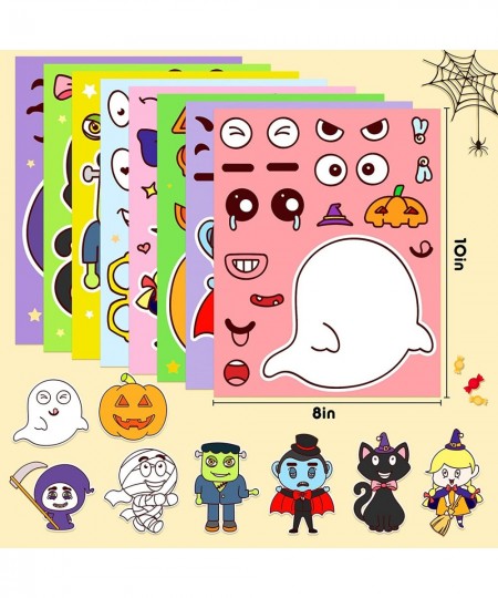 40 PCS Make-a-face Sticker Make Your Own Halloween Character Mix and Match Sticker. Halloween Decoration Sticker Halloween Cr...