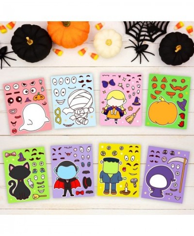 40 PCS Make-a-face Sticker Make Your Own Halloween Character Mix and Match Sticker. Halloween Decoration Sticker Halloween Cr...