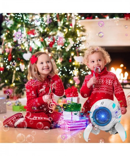 2022 New Electric Robot Bubble Machine Toy with Light Music Soap Water Electric Bubble Kids Automatic Machine Toys for Childr...