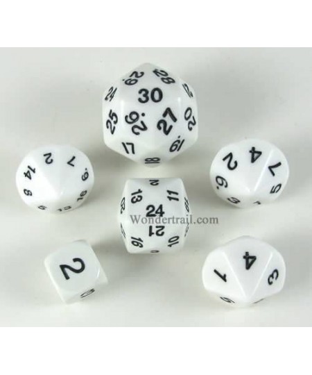 White Special Who Knew 6 Dice Set $23.48 - Game Accessories