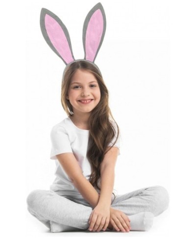 Bunny Ears Headband 3PCS Plush Rabbit Ears Headband Easter Halloween Party Cosplay Accessories Decor (Gray/Pink) $18.44 - Kid...