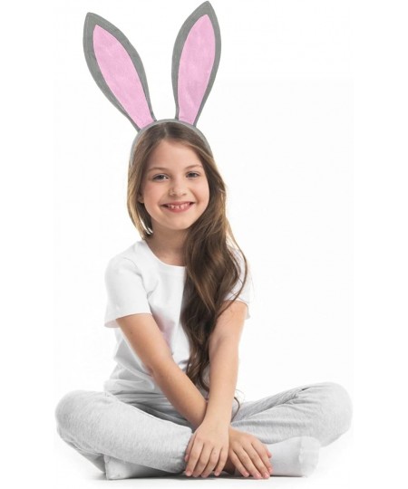 Bunny Ears Headband 3PCS Plush Rabbit Ears Headband Easter Halloween Party Cosplay Accessories Decor (Gray/Pink) $18.44 - Kid...