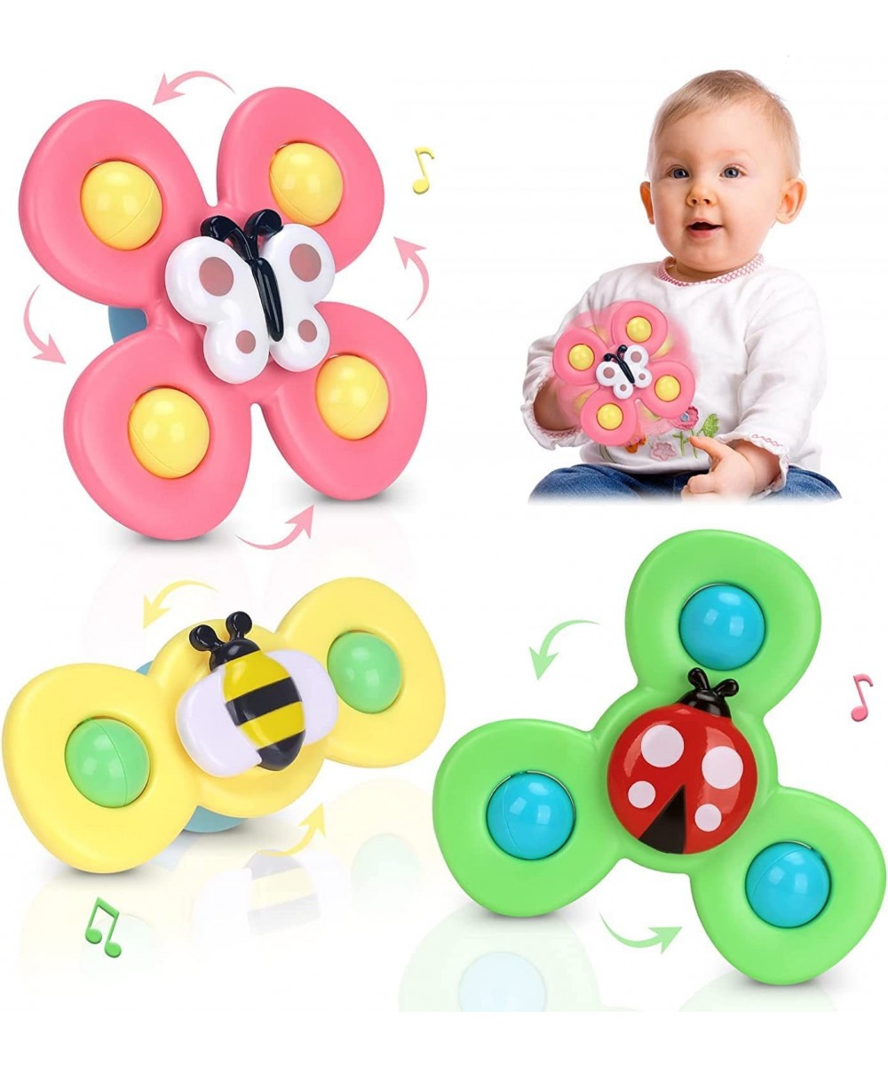 Suction Cup Spinning Top Toy Baby Bath Toys Suction Spinner Toys for Toddlers 6-18 Months Infant Sensory Toys for 3 4 5 6 Mon...