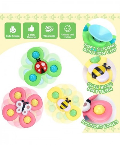 Suction Cup Spinning Top Toy Baby Bath Toys Suction Spinner Toys for Toddlers 6-18 Months Infant Sensory Toys for 3 4 5 6 Mon...