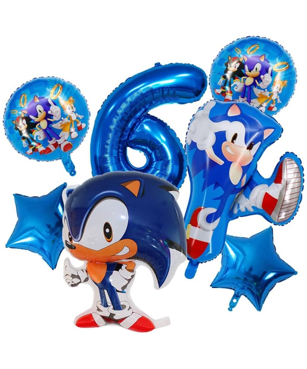 7PCS hedgehog balloons blue hedgehog birthday party supplies children's hedgehog theme anniversary party balloon decoration (...