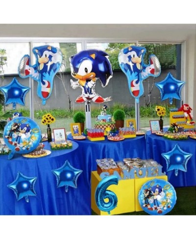 7PCS hedgehog balloons blue hedgehog birthday party supplies children's hedgehog theme anniversary party balloon decoration (...