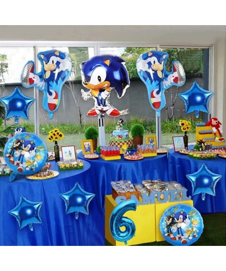 7PCS hedgehog balloons blue hedgehog birthday party supplies children's hedgehog theme anniversary party balloon decoration (...