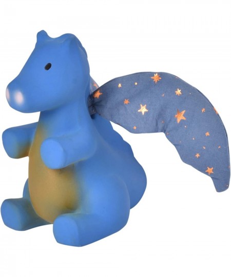 Tikiri Fairytales Midnight Dragon Natural Rubber Rattle with Crinkle Wings (Royal Blue) $48.97 - Baby Teether Toys