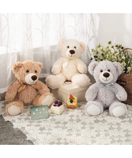 Teddy Bear 13.5 Inch Stuffed Animals Plush Toys 3-Pack of Stuffed Bears 3 Colors White/Grey/Tan $43.37 - Stuffed Animals & Te...